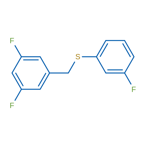 (3,5-Difluorobenzyl)(3-fluorophenyl)sulfane 1g