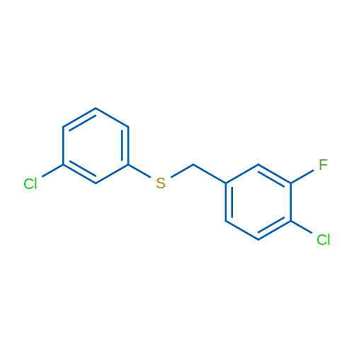 (4-Chloro-3-fluorobenzyl)(3-chlorophenyl)sulfane 1g