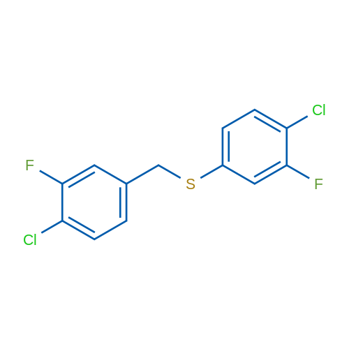 (4-Chloro-3-fluorobenzyl)(4-chloro-3-fluorophenyl)sulfane 1g