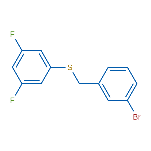 (3-Bromobenzyl)(3,5-difluorophenyl)sulfane 1g