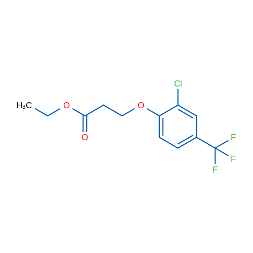 Ethyl 3-(2-chloro-4-(trifluoromethyl)phenoxy)propanoate 1g