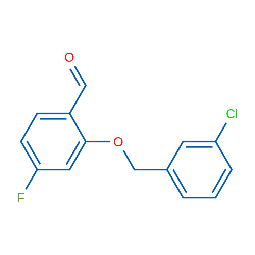 2-((3-Chlorobenzyl)oxy)-4-fluorobenzaldehyde 1g