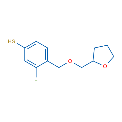 3-Fluoro-4-(((tetrahydrofuran-2-yl)methoxy)methyl)benzenethiol 1g