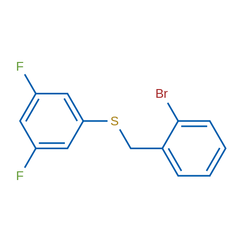 (2-Bromobenzyl)(3,5-difluorophenyl)sulfane 1g