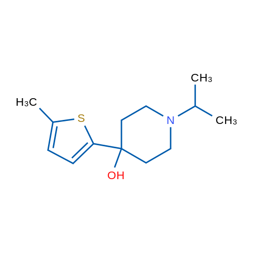 1-Isopropyl-4-(5-methylthiophen-2-yl)piperidin-4-ol 1g