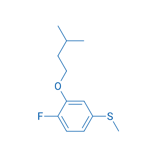 (4-Fluoro-3-(isopentyloxy)phenyl)(methyl)sulfane 1g