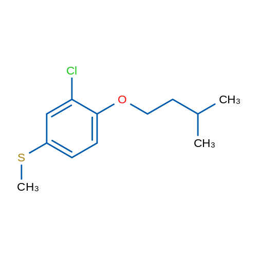 (3-Chloro-4-(isopentyloxy)phenyl)(methyl)sulfane 1g