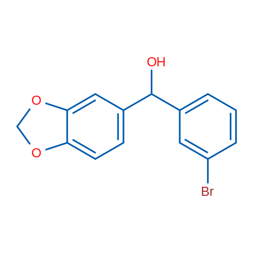 Benzo[d][1,3]dioxol-5-yl(3-bromophenyl)methanol 1g