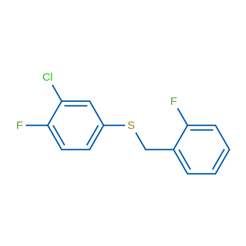 (3-Chloro-4-fluorophenyl)(2-fluorobenzyl)sulfane 1g