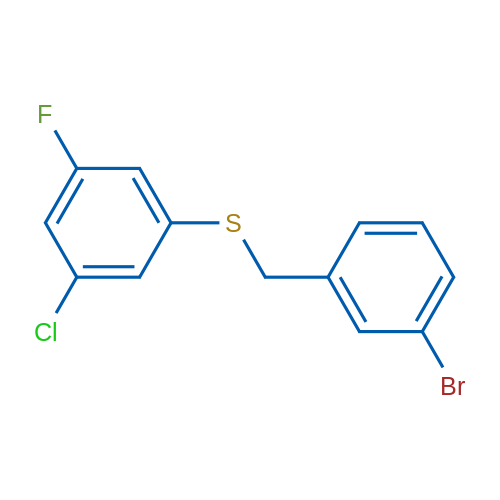 (3-Bromobenzyl)(3-chloro-5-fluorophenyl)sulfane 1g