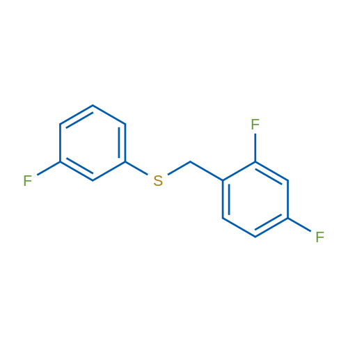 (2,4-Difluorobenzyl)(3-fluorophenyl)sulfane 1g