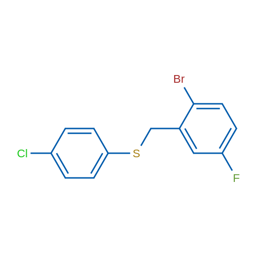 (2-Bromo-5-fluorobenzyl)(4-chlorophenyl)sulfane 1g