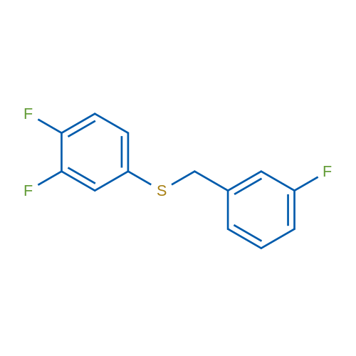 (3,4-Difluorophenyl)(3-fluorobenzyl)sulfane 1g