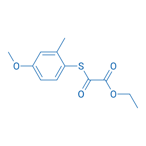 Ethyl 2-((4-methoxy-2-methylphenyl)thio)-2-oxoacetate 1g