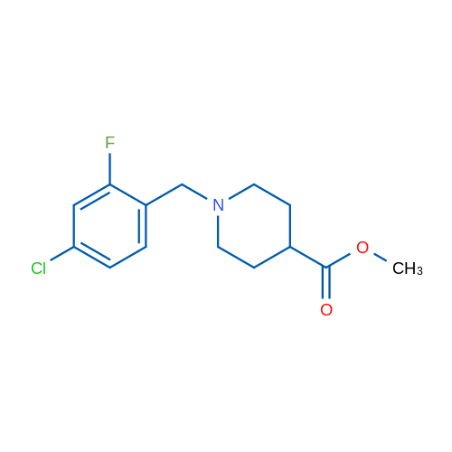 Methyl 1-(4-chloro-2-fluorobenzyl)piperidine-4-carboxylate 1g