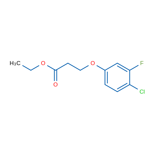 Ethyl 3-(4-chloro-3-fluorophenoxy)propanoate 1g