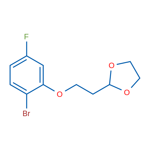 2-(2-(2-Bromo-5-fluorophenoxy)ethyl)-1,3-dioxolane 1g