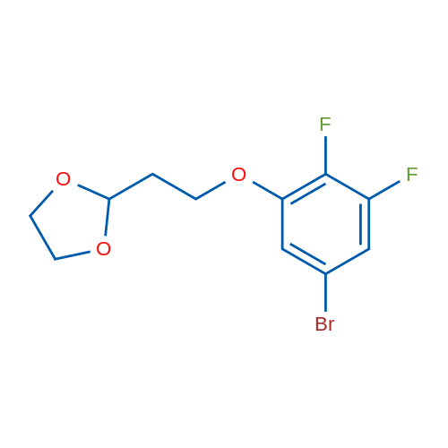 2-(2-(5-Bromo-2,3-difluorophenoxy)ethyl)-1,3-dioxolane 1g