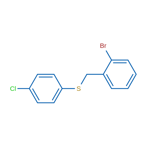 (2-Bromobenzyl)(4-chlorophenyl)sulfane 1g