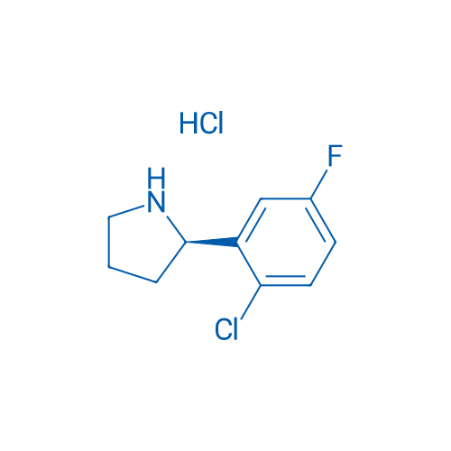 (R)-2-(2-Chloro-5-fluorophenyl)pyrrolidine hydrochloride 100mg