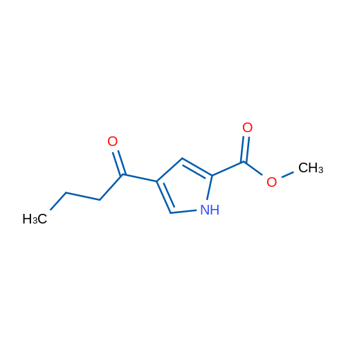 Methyl 4-butyryl-1H-pyrrole-2-carboxylate 1g