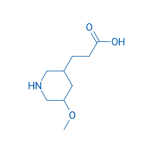 3-(5-Methoxypiperidin-3-yl)propanoic acid 250mg