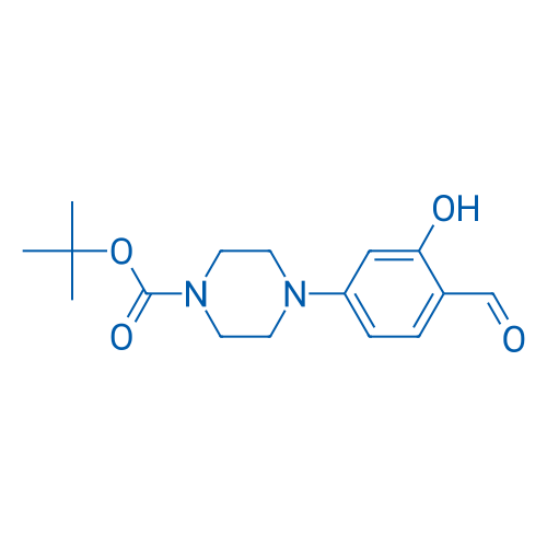 tert-Butyl 4-(4-formyl-3-hydroxyphenyl)piperazine-1-carboxylate 250mg
