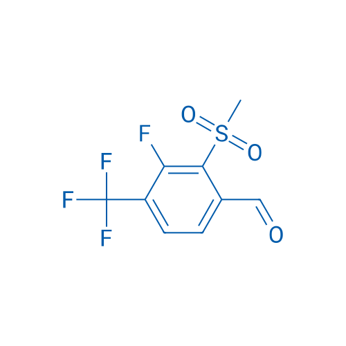 3-Fluoro-2-(methylsulfonyl)-4-(trifluoromethyl)benzaldehyde 250mg