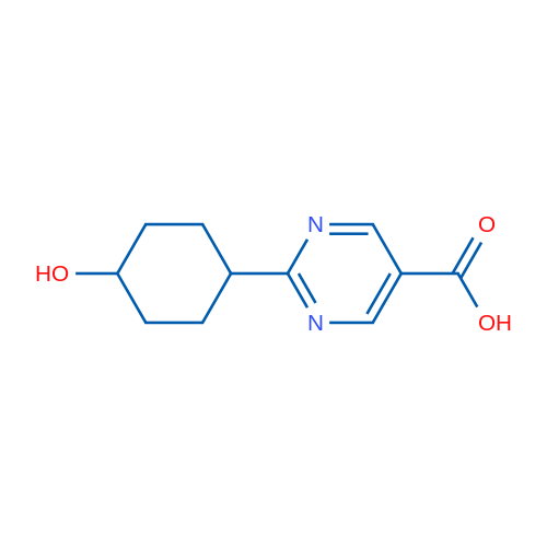 2-(4-Hydroxycyclohexyl)pyrimidine-5-carboxylic acid 1g