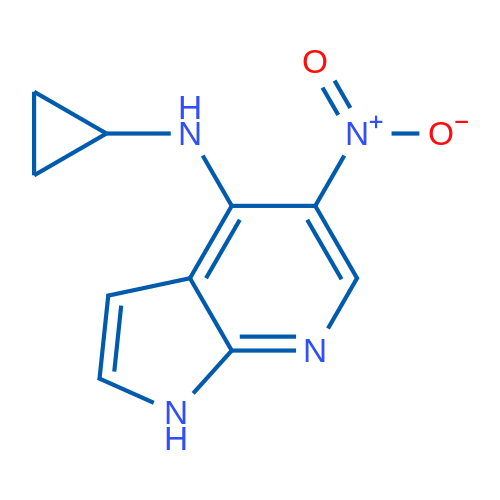N-Cyclopropyl-5-nitro-1H-pyrrolo[2,3-b]pyridin-4-amine 1g