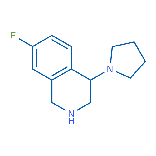 7-Fluoro-4-(pyrrolidin-1-yl)-1,2,3,4-tetrahydroisoquinoline 1g