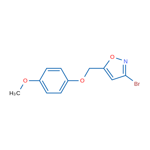 3-Bromo-5-((4-methoxyphenoxy)methyl)isoxazole 1g