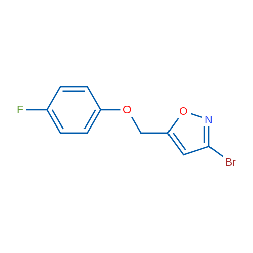 3-Bromo-5-((4-fluorophenoxy)methyl)isoxazole 1g