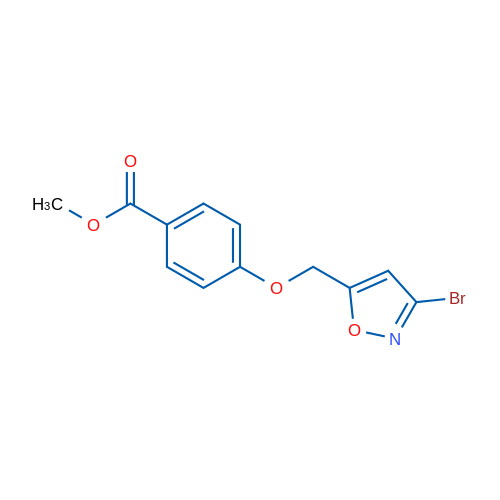Methyl 4-((3-bromoisoxazol-5-yl)methoxy)benzoate 1g