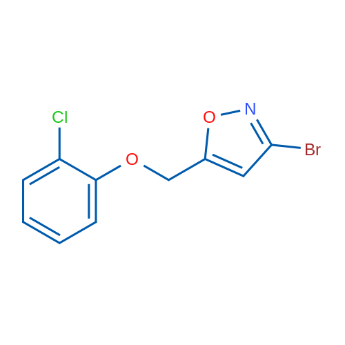 3-Bromo-5-((2-chlorophenoxy)methyl)isoxazole 1g