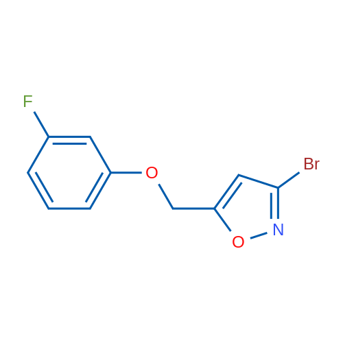 3-Bromo-5-((3-fluorophenoxy)methyl)isoxazole 1g