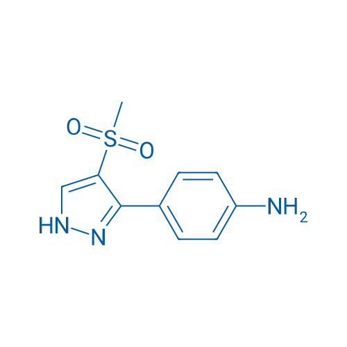 4-(4-(Methylsulfonyl)-1H-pyrazol-3-yl)aniline 1g
