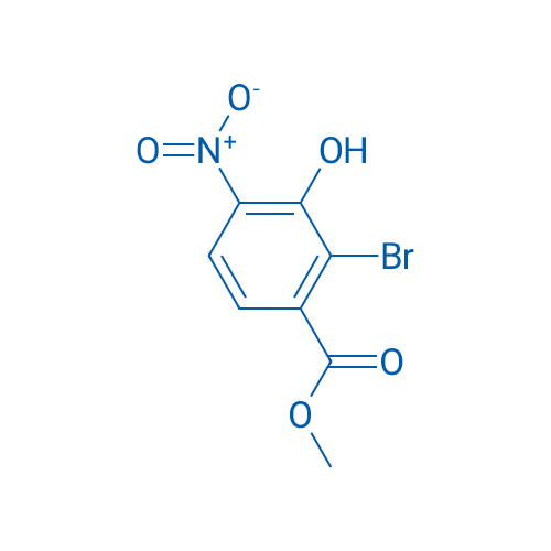 Benzoic acid, 2-bromo-3-hydroxy-4-nitro-, methyl ester 250mg