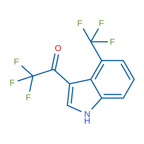 2,2,2-Trifluoro-1-(4-(trifluoromethyl)-1H-indol-3-yl)ethan-1-one 250mg