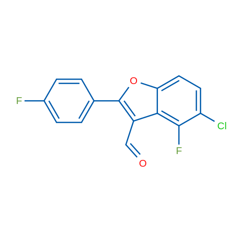 5-Chloro-4-fluoro-2-(4-fluorophenyl)benzofuran-3-carbaldehyde 1g