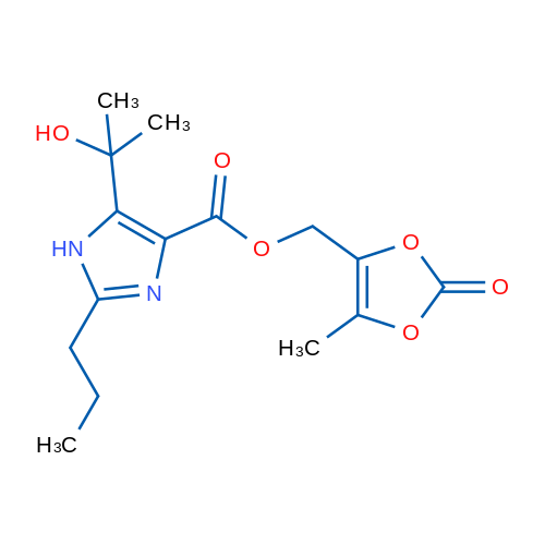 (5-Methyl-2-oxo-1,3-dioxol-4-yl)methyl 5-(2-hydroxypropan-2-yl)-2-propyl-1H-imidazole-4-carboxylate 1g