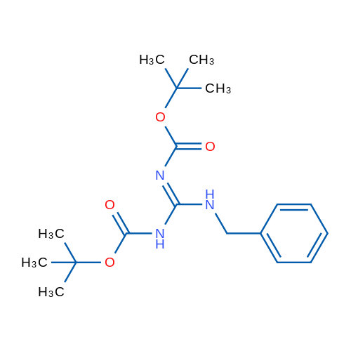 Tert-butyl N-[(benzylamino)(([(tert-butoxy)carbonyl]imino))methyl]carbamate 1g