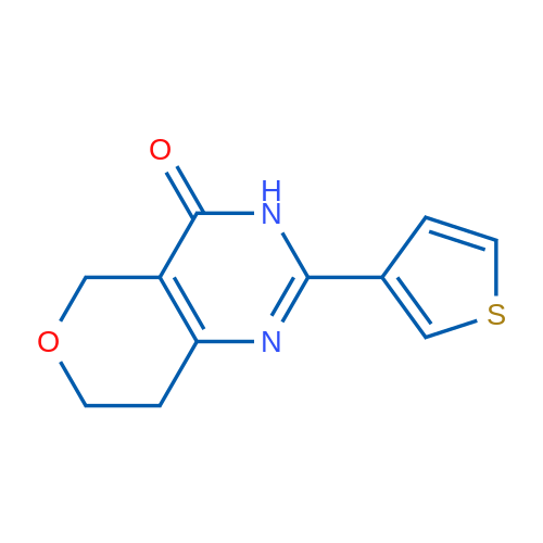 2-(Thiophen-3-yl)-7,8-dihydro-3H-pyrano[4,3-d]pyrimidin-4(5H)-one 1g