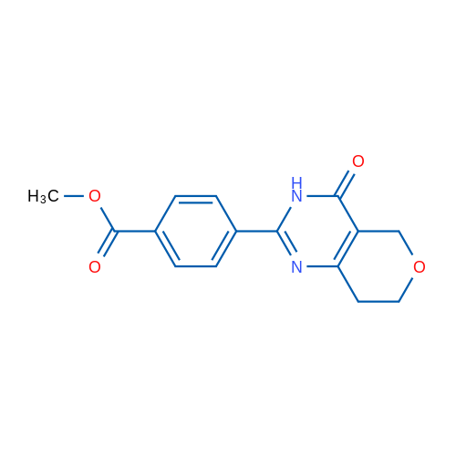 Methyl 4-(4-oxo-4,5,7,8-tetrahydro-3H-pyrano[4,3-d]pyrimidin-2-yl)benzoate 1g