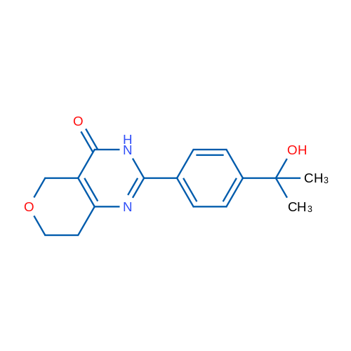 2-(4-(2-Hydroxypropan-2-yl)phenyl)-7,8-dihydro-3H-pyrano[4,3-d]pyrimidin-4(5H)-one 1g