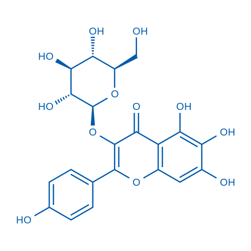 6-Hydroxykaempferol 3-O-β-D-glucoside 10mg
