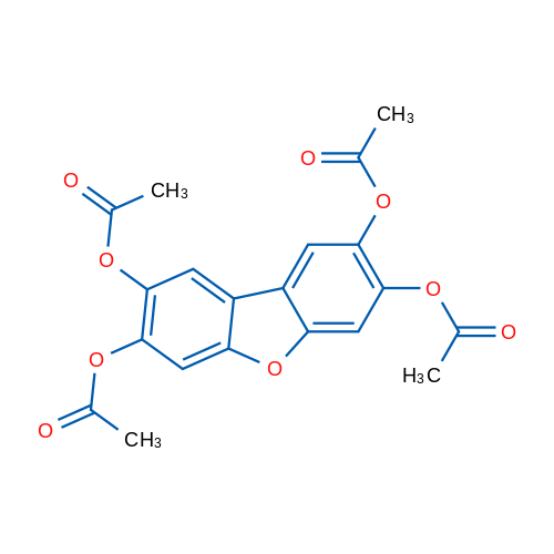 Dibenzo[b,d]furan-2,3,7,8-tetrayl tetraacetate 5g