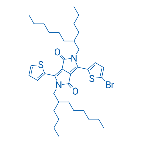 3-(5-Bromothiophen-2-yl)-2,5-bis(2-butyloctyl)-6-(thiophen-2-yl)-2,5-dihydropyrrolo[3,4-c]pyrrole-1,4-dione 100mg