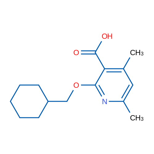 2-(Cyclohexylmethoxy)-4,6-dimethylpyridine-3-carboxylic acid 1g