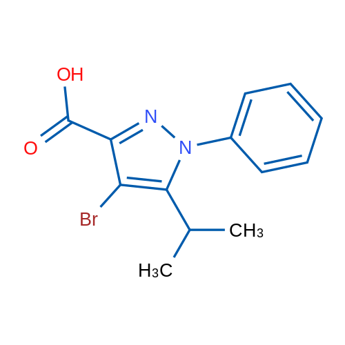 4-Bromo-5-isopropyl-1-phenyl-1H-pyrazole-3-carboxylic acid 1g
